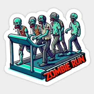 Zombie Run Sticker